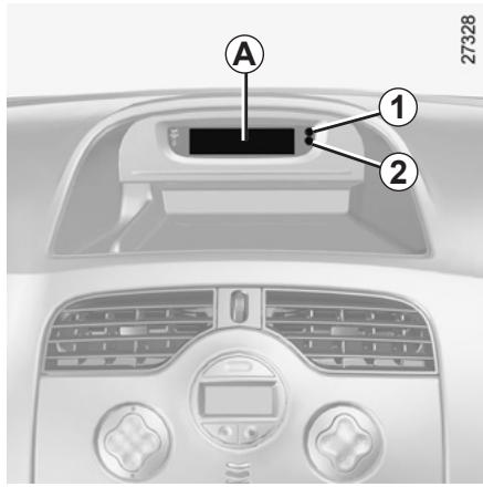 RENAULT KANGOO BE BOP 2011 - HEURE ET TEMPERATURE EXTÉRIÉTURE - 1