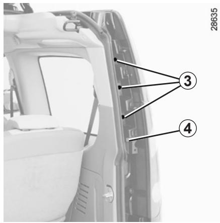 RENAULT KANGOO BE BOP 2011 - FEUX ARRÈRE : remplacement des lampes (1/2) - 2