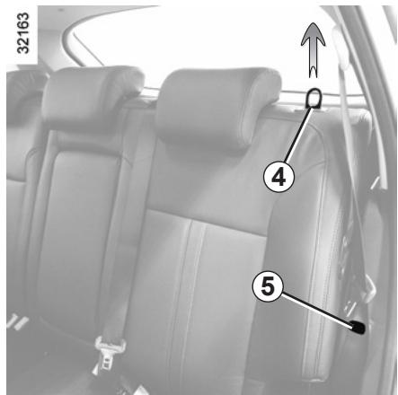 RENAULT KOLEOS 2011 - Pour rabattre les sièges arrière depuis l'habitacle - 1