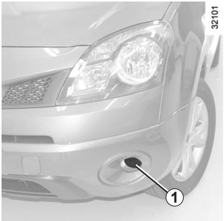 RENAULT KOLEOS 2011 - PROJECTEURS AVANT : feux de brouillard avant/additionnels - 1