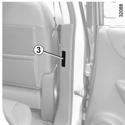RENAULT KOLEOS 2011 - Débit d'air des aérateurs arrière. - 1