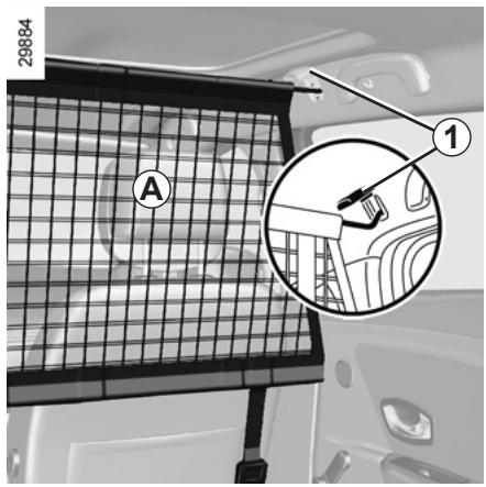 RENAULT MEGANE 3 - TRANSPORT D'OBJECTS : filet de séparation (1/2) - 1