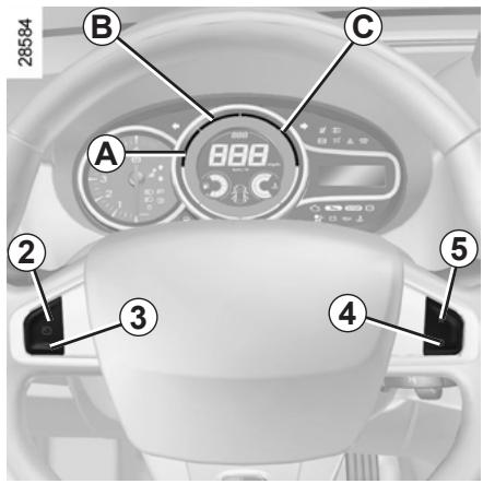 RENAULT MEGANE 3 - RÉGULATEUR-LIMITEUR DE VITESSE : fonction régulateur (4/4) - 1