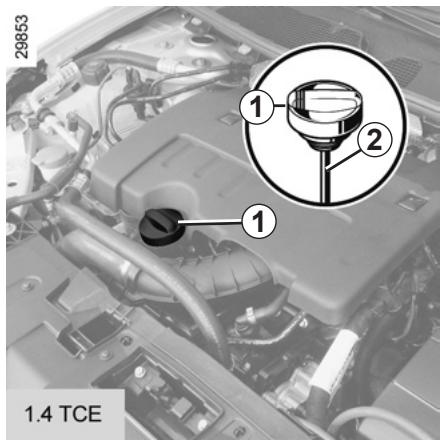 RENAULT MEGANE 3 - NIVEAU HUILMEOTEUR: appoint, replissage (1/2) - 1