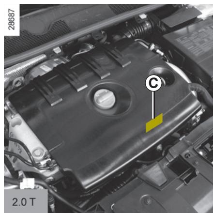 RENAULT MEGANE 3 - PLAQUES D'IDENTIFICATION MOTEUR (1/2) - 5