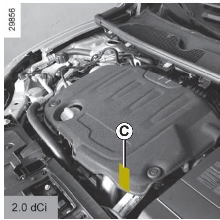 RENAULT MEGANE 3 - PLAQUES D'IDENTIFICATION MOTEUR (2/2) - 3