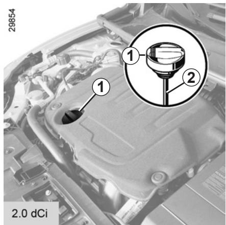 RENAULT MEGANE 3 - NIVEAU HUILME MOTEUR: appoint, replissage (2/2)/VIDANGE MOTEUR - 2