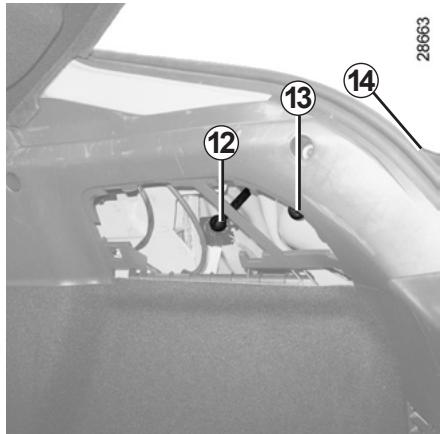 RENAULT MEGANE 3 - FEUX ARRÈRE ET LATERAUX : remplacement des lampes (3/6) - 1