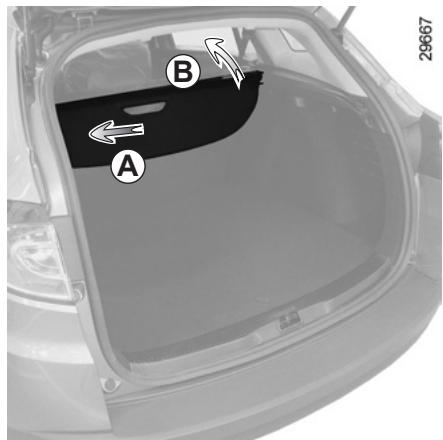 RENAULT MEGANE 3 2013 - Pour enrouler la partie souple du cache-bagages - 1