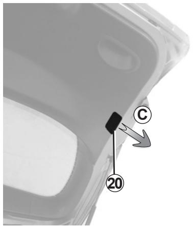 RENAULT MEGANE 3 2013 - FEUX ARRIÈRE ET LATÉRAUX : remplacement des lampes (4/6) - 1