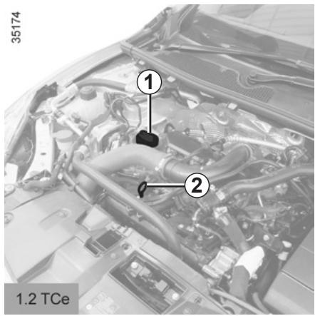 RENAULT MEGANE 3 2013 - NIVEAU HUILE MOTEUR : appoint, remplissage (1/3) - 1