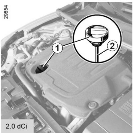 RENAULT MEGANE 3 2013 - NIVEAU HUILE MOTEUR : appoint, remplissage (3/3)/VIDANGE MOTEUR - 1