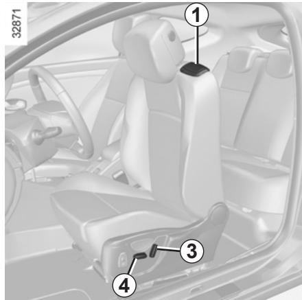 RENAULT MEGANE 3 2013 - Sièges à commandes manuelles - 1