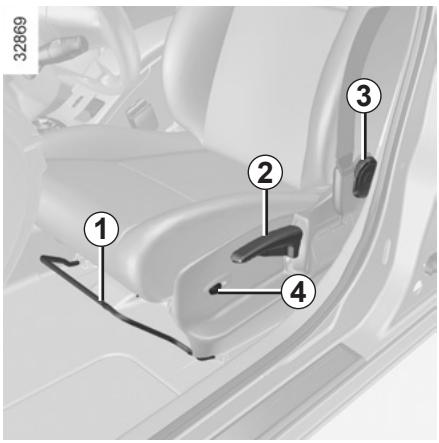 RENAULT MEGANE 3 2013 - SIÈGES AVANT À COMMANDES MANUELLES (1/2) - 1