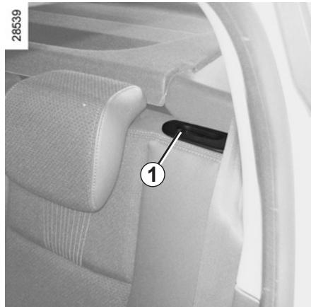 RENAULT MEGANE 3 2013 - Pour rabattre le dossier - 1