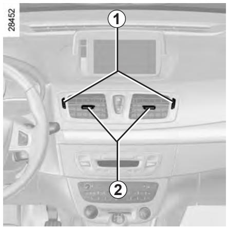 RENAULT MEGANE CC 3 2012 - AÉRATEURS : sorties d'air (2/2) - 1