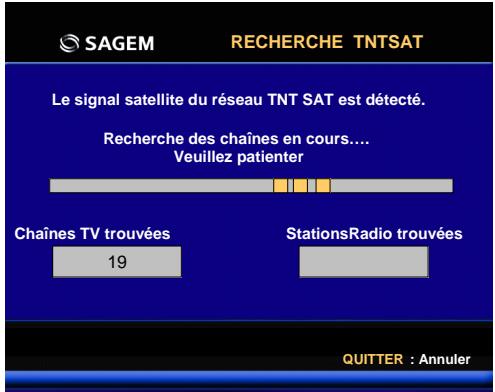 SAGEM ISD74 TNTSAT - Choix du transpondeur d'installation TNTSAT - 1