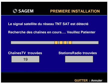 SAGEM ISD74 TNTSAT - Installation des chaînes de la TNT gratuite - 1