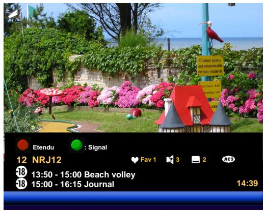 SAGEM ISD74 TNTSAT - Informations détaillées sur les programmes - 1