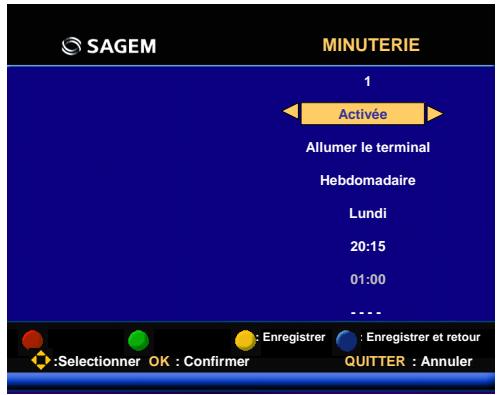 SAGEM ISD74 TNTSAT - Minuterie - 1