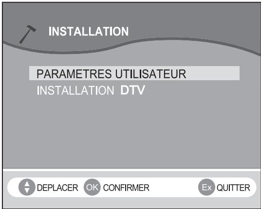 SAGEM AXIUM DLP 50 - Sélection de la langue - 1