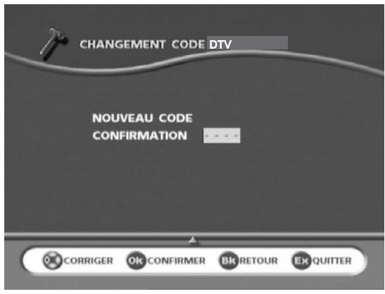SAGEM AXIUM DLP 50 - Changement du code - 1