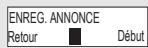 SAGEM D50T - Enregister uneannounce personnelle - 3