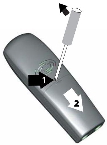 SAGEM D50T - Changement des batteries - 1