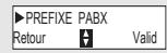 SAGEM D50T - Définir un préfixe PABX - 3