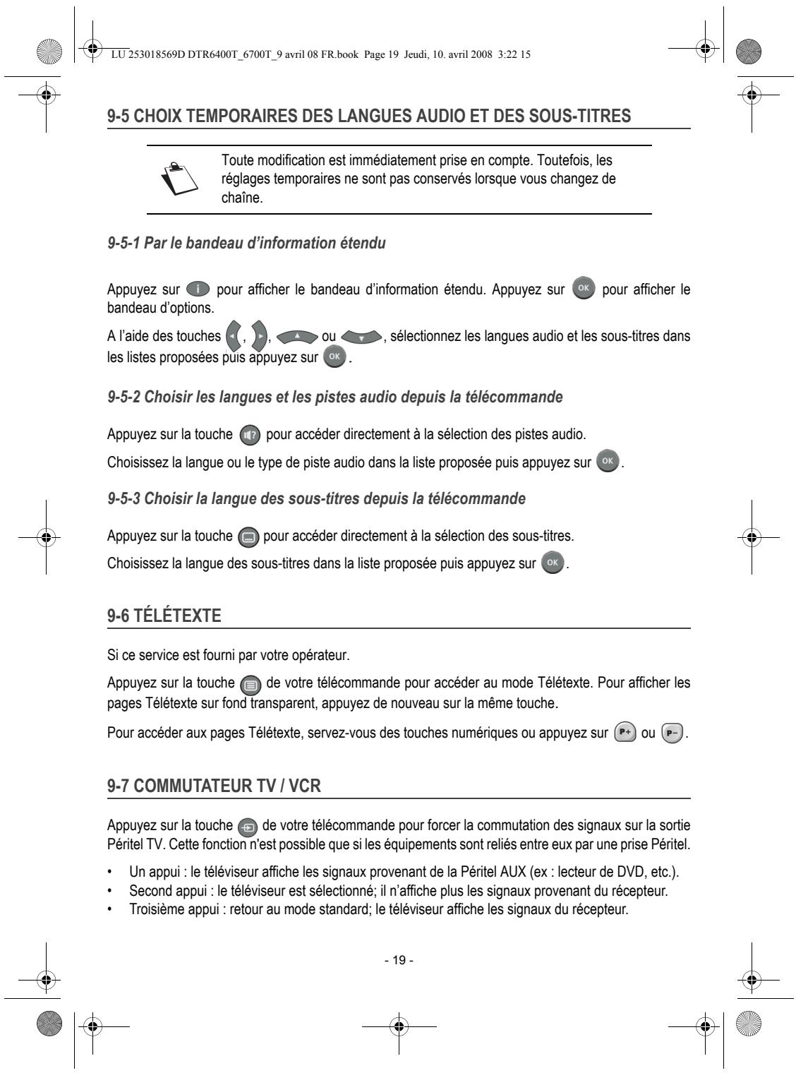 SAGEM DTR 67160 SL-T - 9-4 CHANGER LA LISTE DES FAVORIS - 4