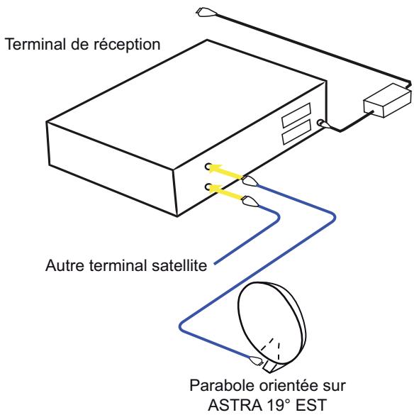 SAGEM ISD91 HD TNTSAT - Raccordements à l'antenne - 1
