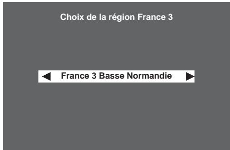 SAGEM ISD91 HD TNTSAT - 6-1-3 Choix de la région France 3 - 3