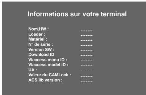 SAGEM ISD91 TNTSAT - Informations sur votre terminal de réception - 1