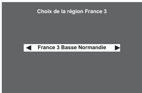 SAGEM ISD91 TNTSAT - 6-1-3 Choix de la région France 3 - 1