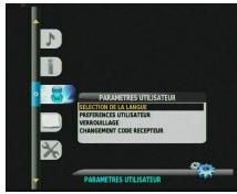 SAGEM ITD58NG FR - PARAMÉTRES UTILISATEUR - 1