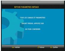 SAGEM ITD58NG FR - 5-5 RETOUR AUX PARAMÉTRES INITIAUX - 1