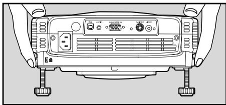 SAGEM MDP 1600 - Réglage de la hauteur du projecteur - 2