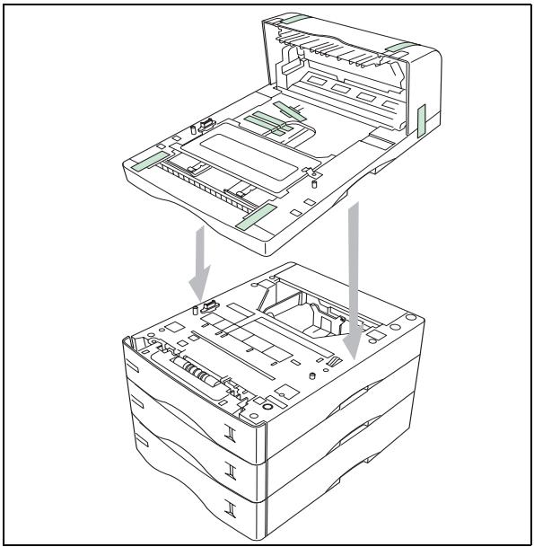 SAGEM MF 3780 - Installation module recto/verso sur les bacs supplémentaires (selon modèle ou option) - 1