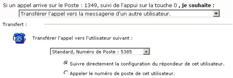 SAGEM OPEN LINE EVA - Transférer l'essay vers la messagerie d'un autre utilisateur - 1
