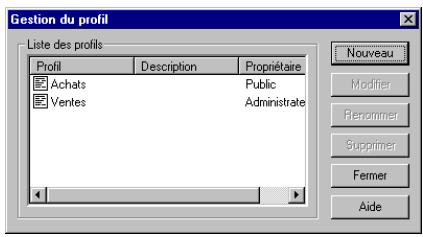 SAGEM OPEN LINE SERVER - Créer un profil - 1