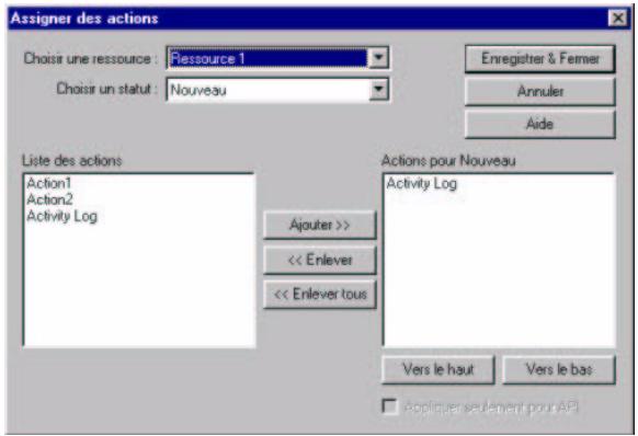 SAGEM OPEN LINE SERVER - Associer les actions et les resources - 1