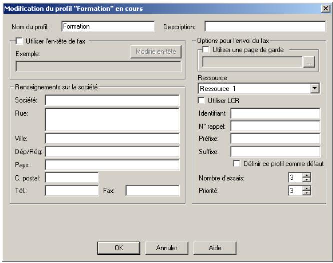 SAGEM OPEN LINE SERVER - Créer un profil - 3