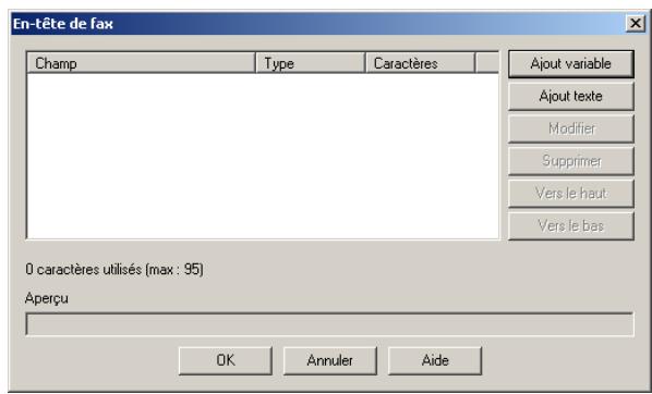 SAGEM OPEN LINE SERVER - Ajouter un en-tête - 1