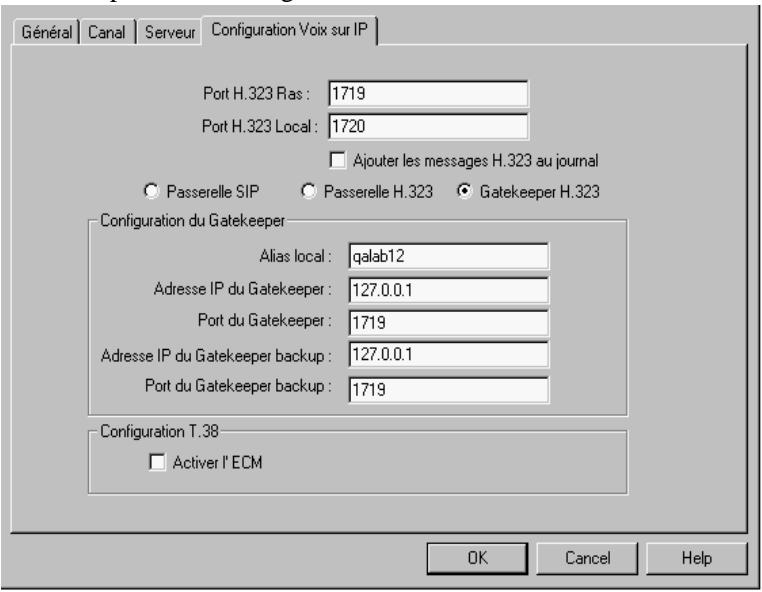 SAGEM OPEN LINE ULTIMATE - Paramètres de configuration de la voix sur IP - 3