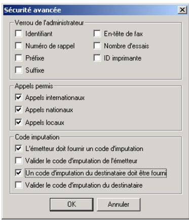 SAGEM OPEN LINE ULTIMATE - Paramétrer les options d'imputation - 1