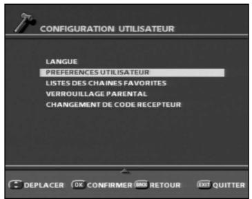 SAGEM PVR6200T - 6-1-3 Preférences utiliser - 1