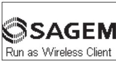 SAGEM WEB TUNER 500 - Configuration en mode client sans fil - 2