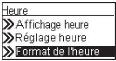SAGEM WEB TUNER 500 - Format de l'heure - 1