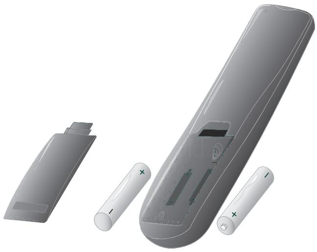 SAGEM WEB TUNER 500 - Mise en place des batteries - 1