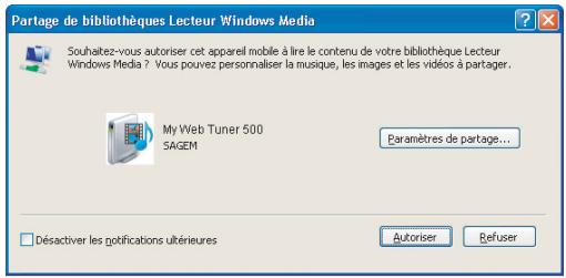 SAGEM WEB TUNER 500 - Étape 5 : - 8